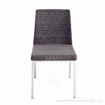 Universal Dining Chair, Made of PU/Fabric and Chrome Frame, 650 x 560 x 480mm Size